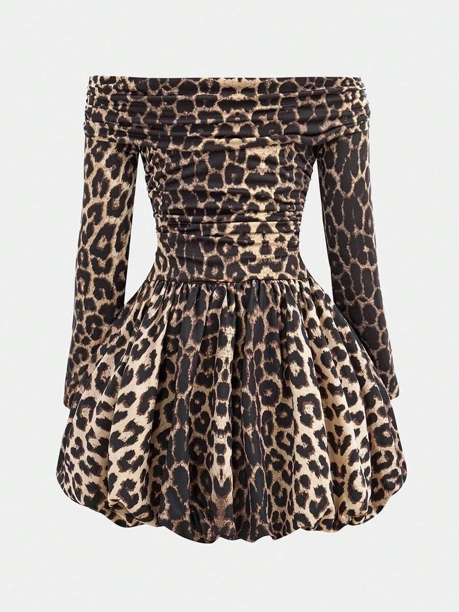 SHEIN MINI SUKIENKA ANIMAL PRINT S06__140-146