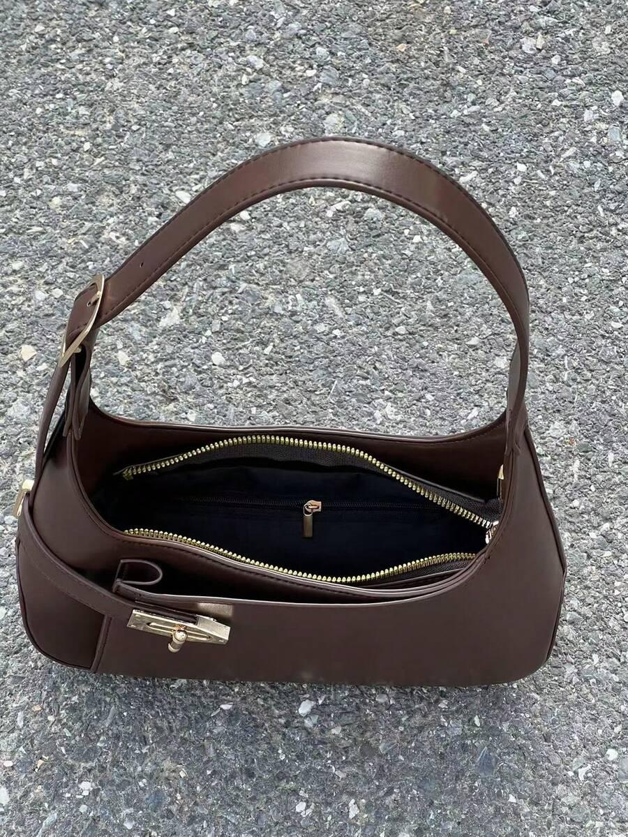 SHEIN BRĄZOWA TOREBKA NA RAMIĘ S07__28X15CM