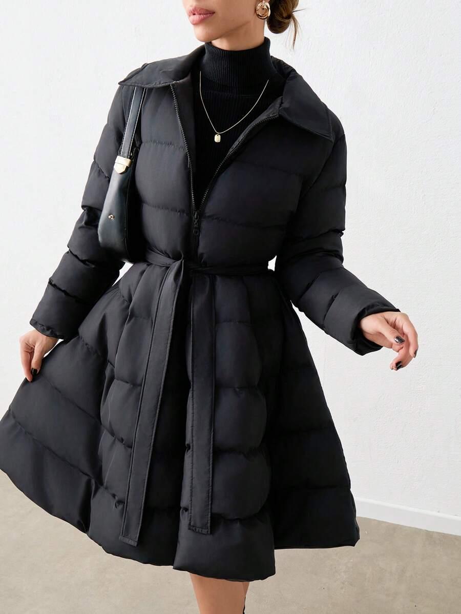 SHEIN ROZKLOSZOWANA PIKOWANA KURTKA W01__S