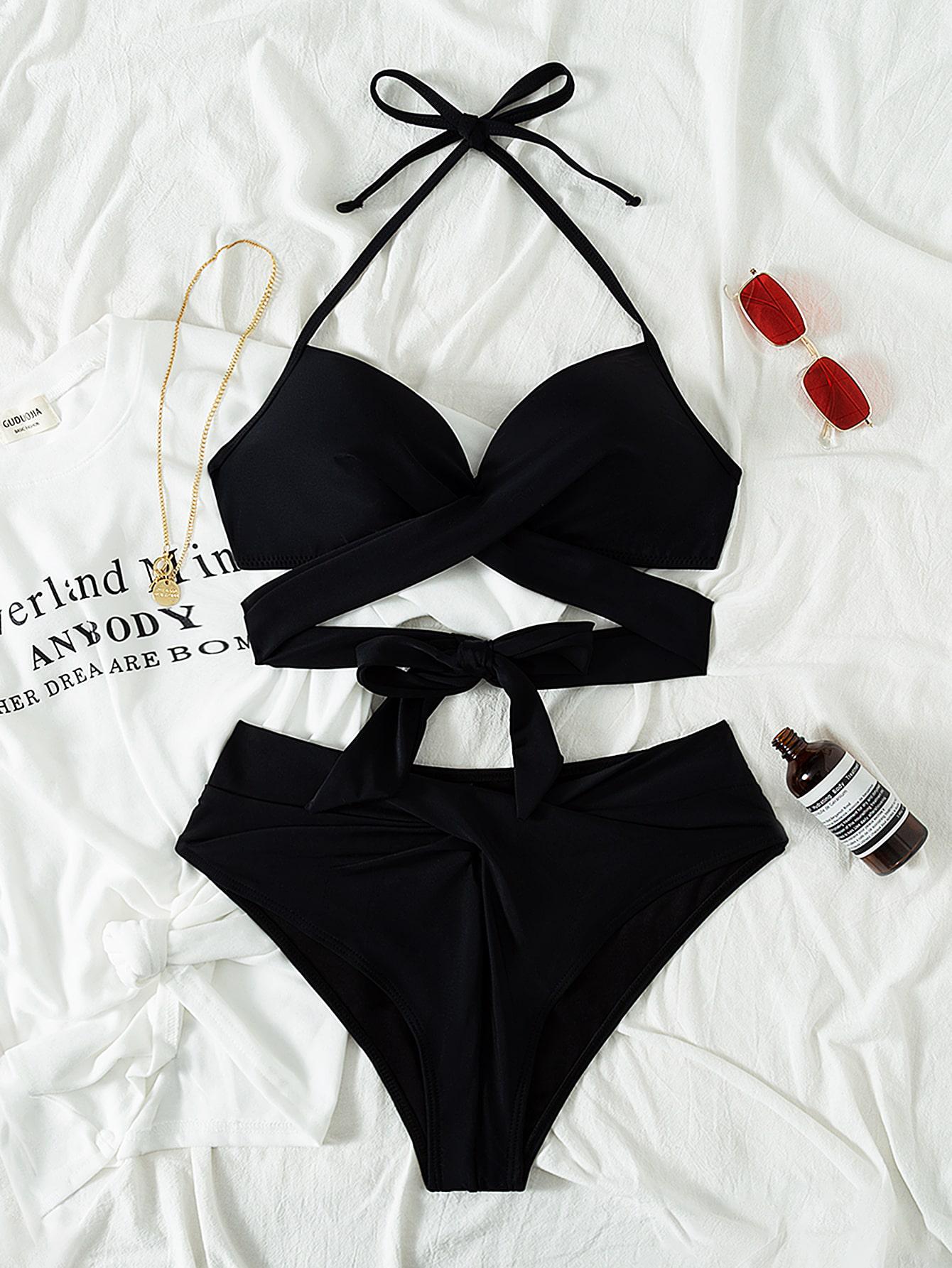 SHEIN DWUCZĘŚCIOWY STRÓJ KĄPIELOWY S09__S