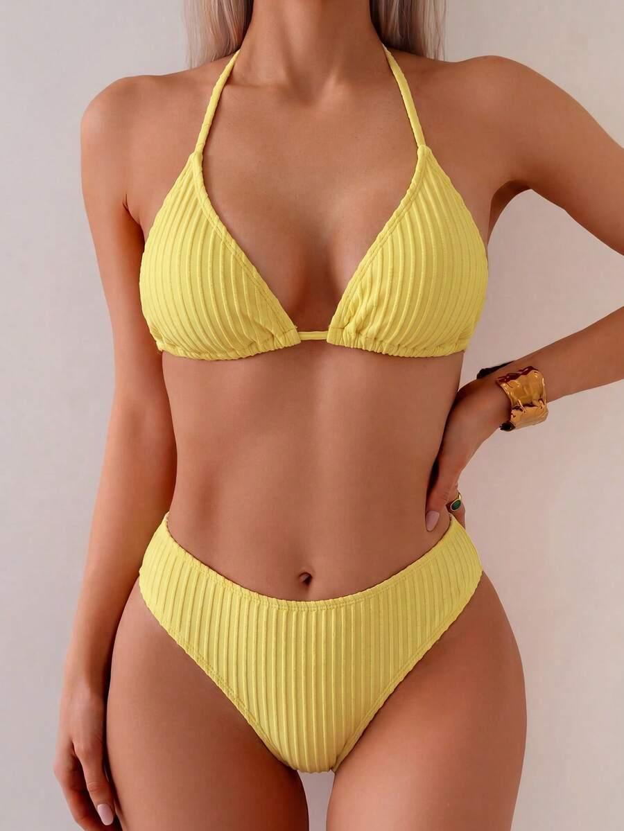 SHEIN DWUCZĘŚCIOWY STRÓJ KĄPIELOWY S09__M
