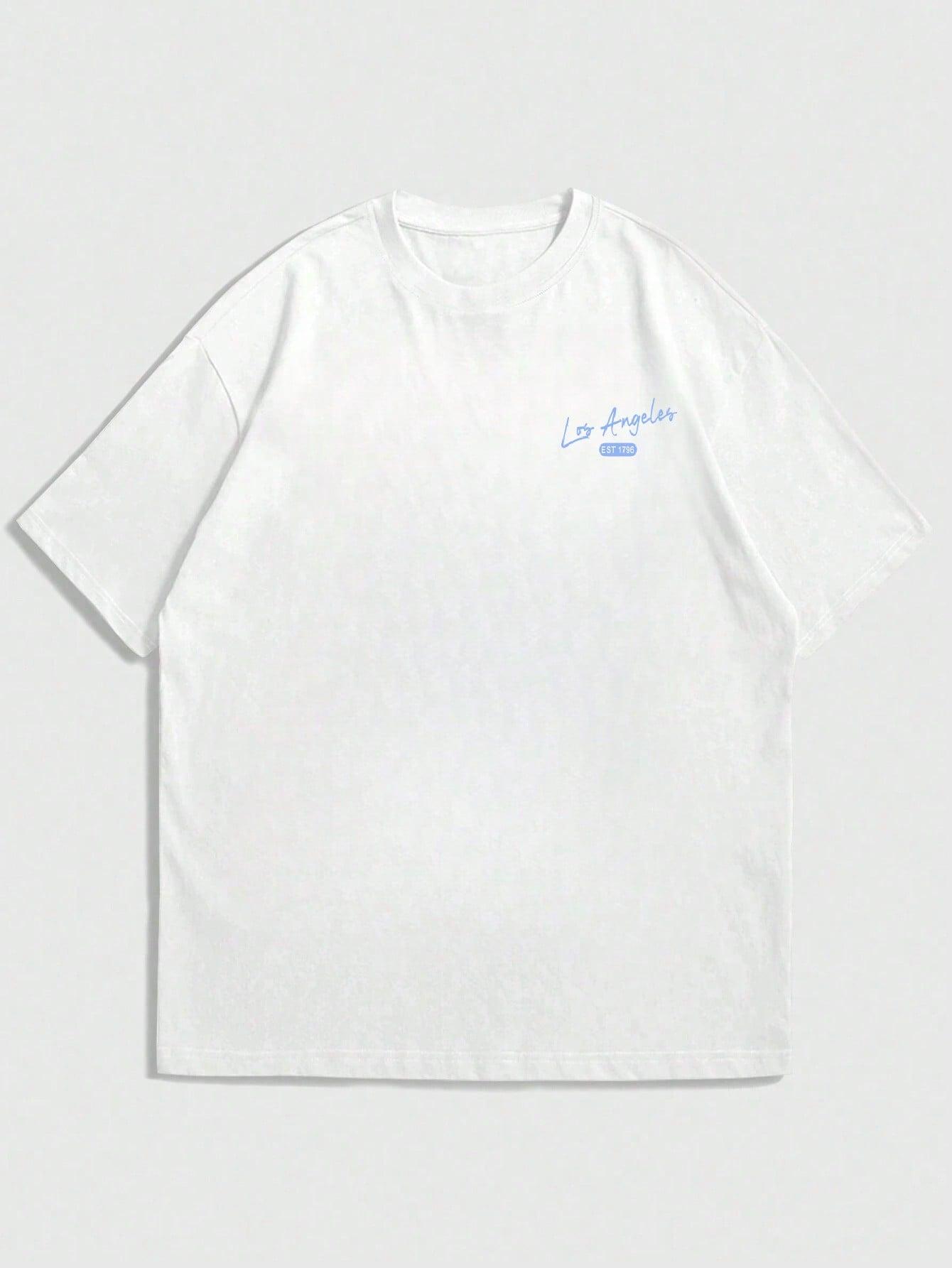 SHEIN BIAŁY T-SHIRT PRINT
