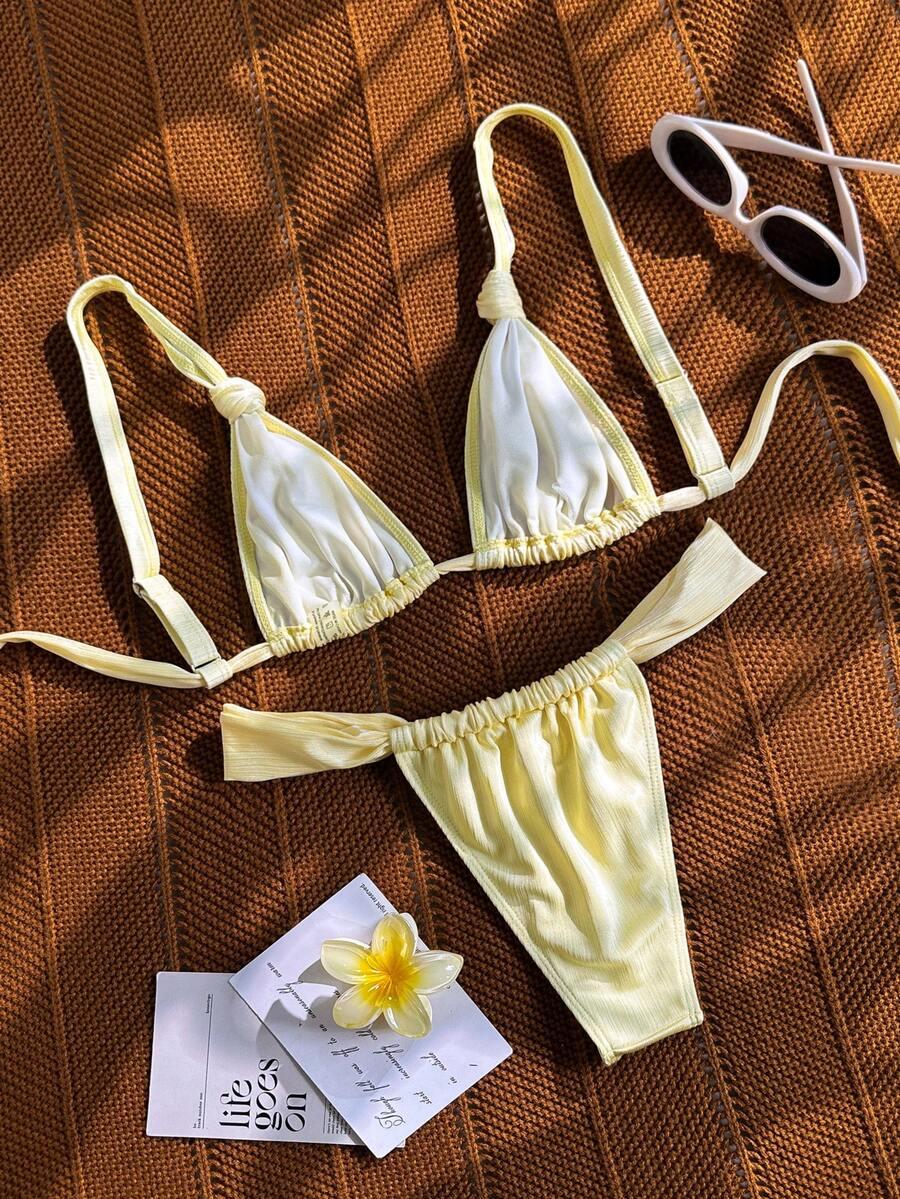 BIKINX ŻÓŁTY DWUCZĘŚCIOWY STRÓJ KĄPIELOWY S09__XS