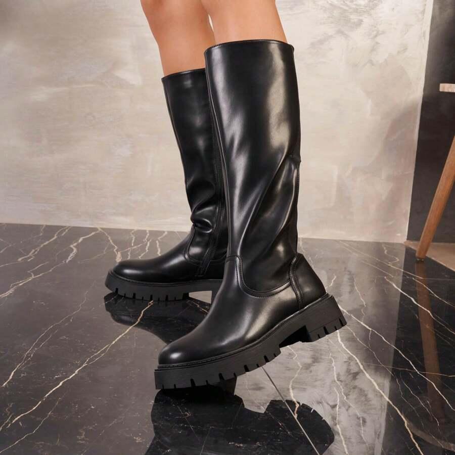 SHEIN CZARNE KOZAKI ZAMEK W01__38