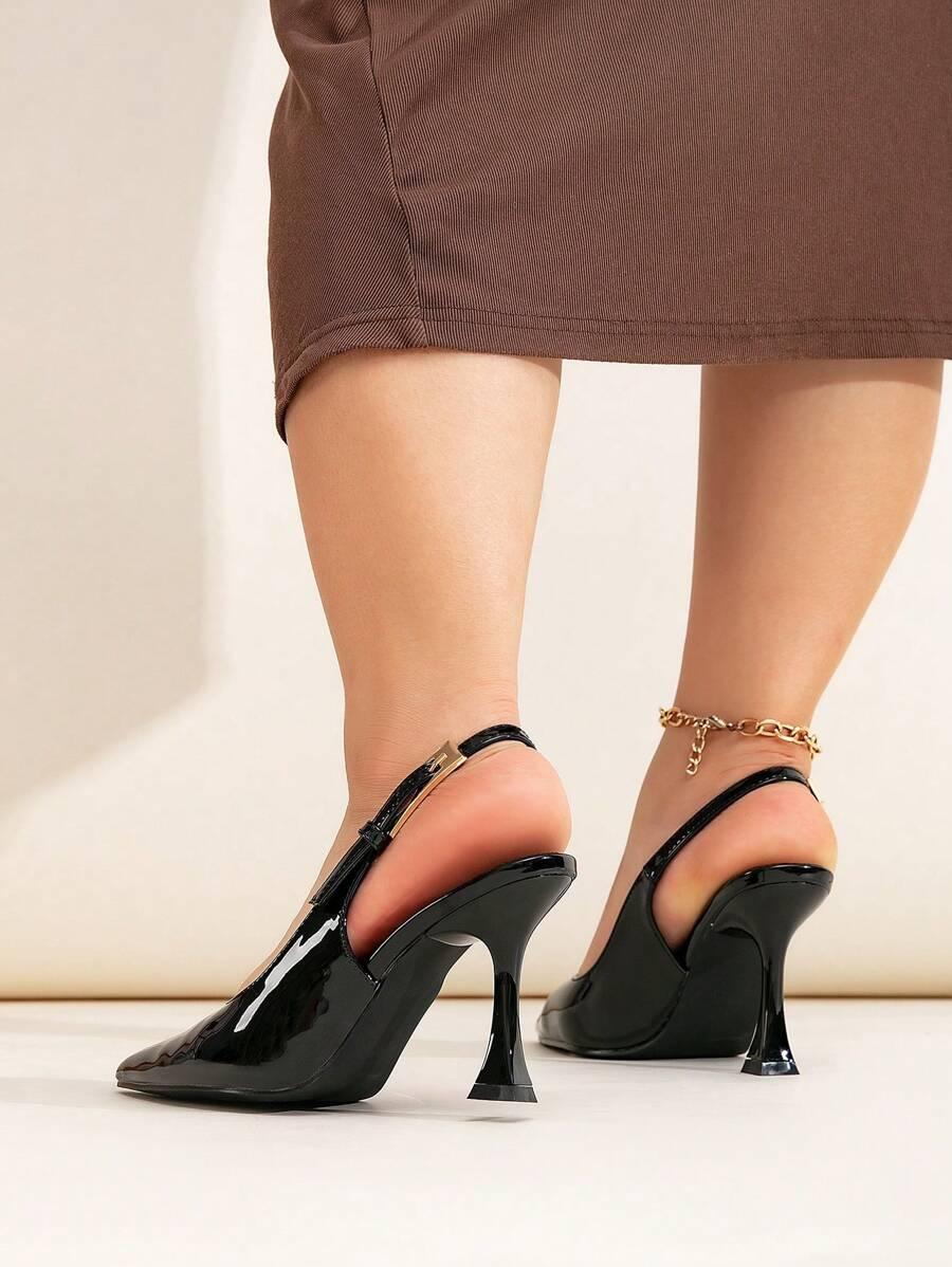 SHEIN CZARNE CZÓŁENKA SZPIC S06__41