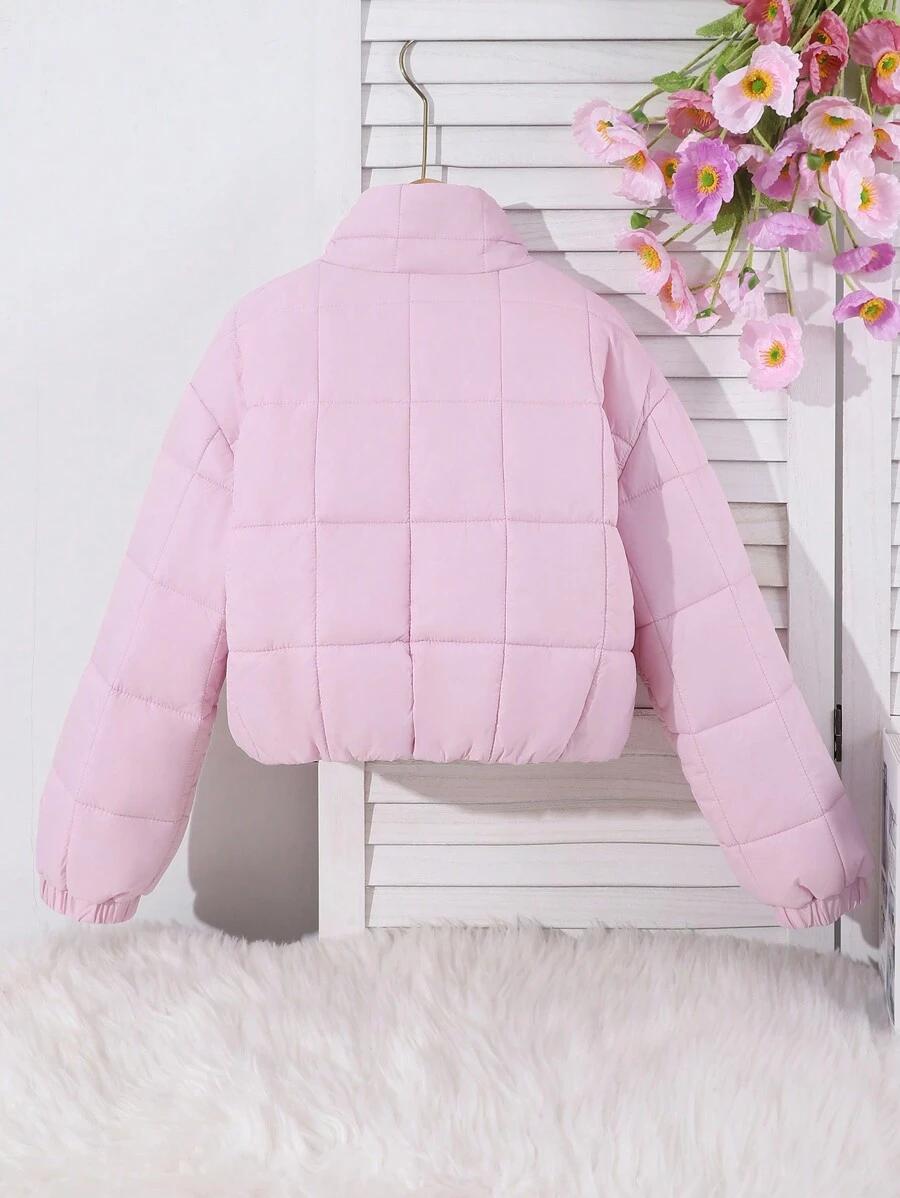 SHEIN RÓŻOWA PIKOWANA KURTKA W01__122/128