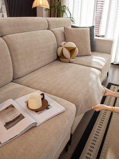 SHEIN BEŻOWY POKROWIEC NA SOFĘ S07__50X63X20