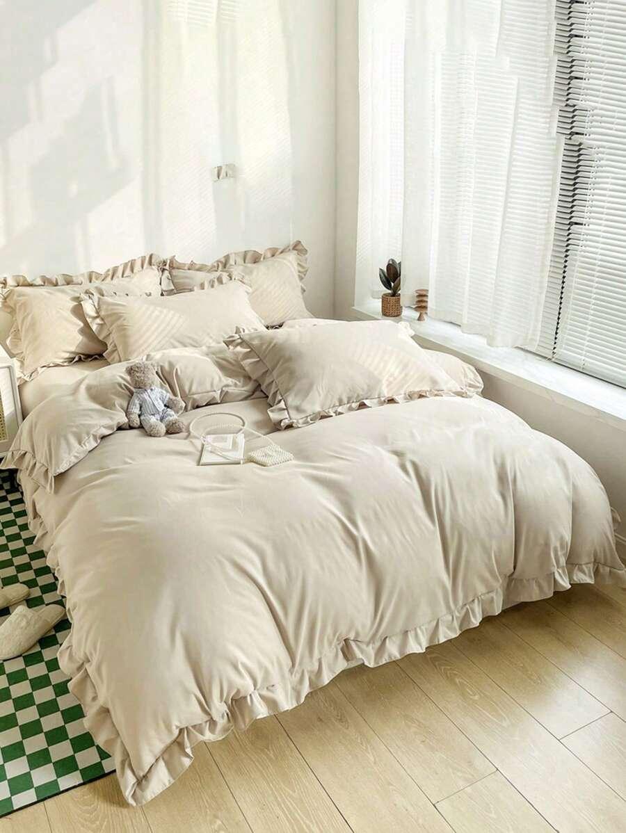 SHEIN KREMOWY KOMPLET POSZEWEK 3 SZTUKI S07__200X200CM