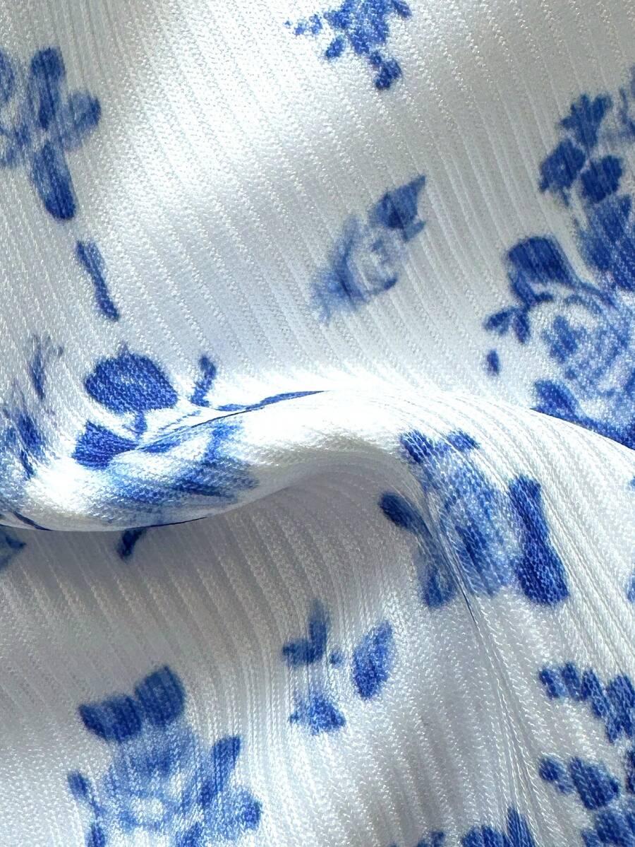 SHEIN DWUCZĘŚCIOWY STRÓJ KĄPIELOWY PRINT S06__L
