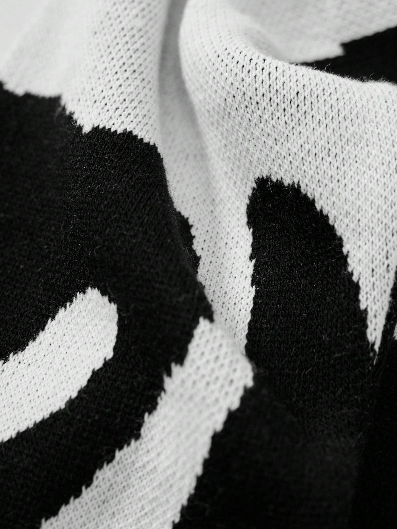 SHEIN KLASYCZNY SWETER WZÓR S06__S