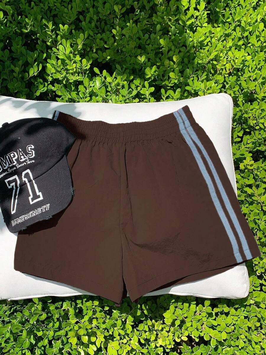 COMFORTCANA BRĄZOWE SPODENKI DRESOWE S09__L