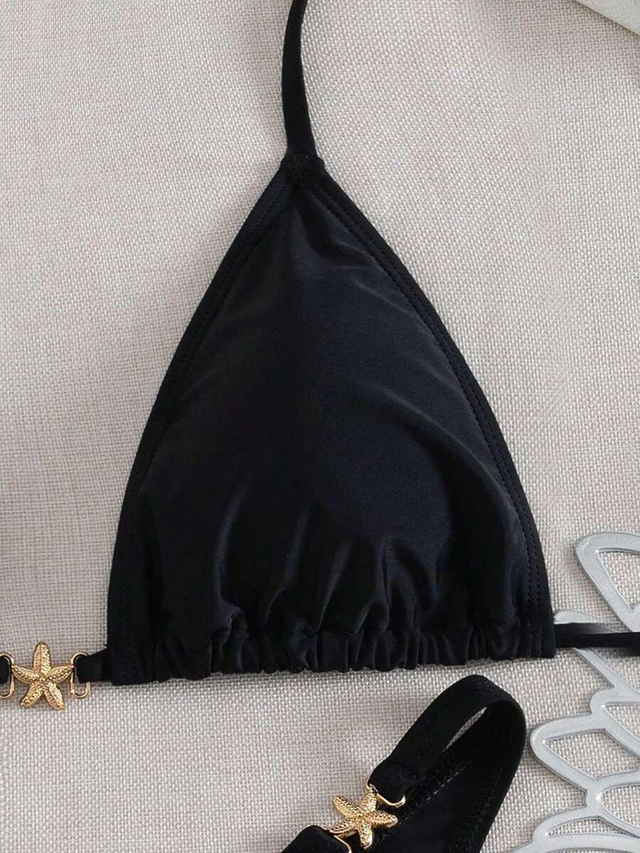 SHEIN DWUCZĘŚCIOWY STRÓJ KĄPIELOWY S09__L