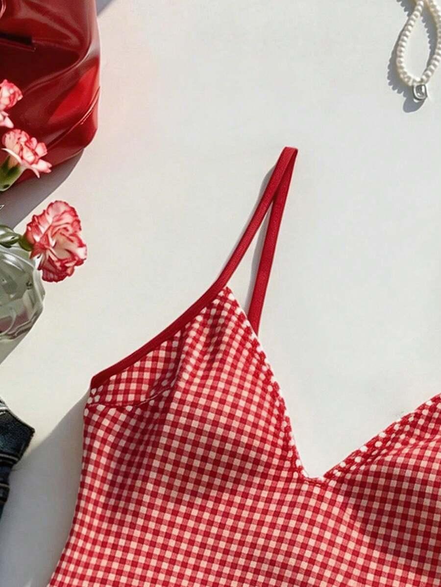 ELAVELLE JEDNOCZĘŚCIOWY STRÓJ KĄPIELOWY KRATKA S09__M