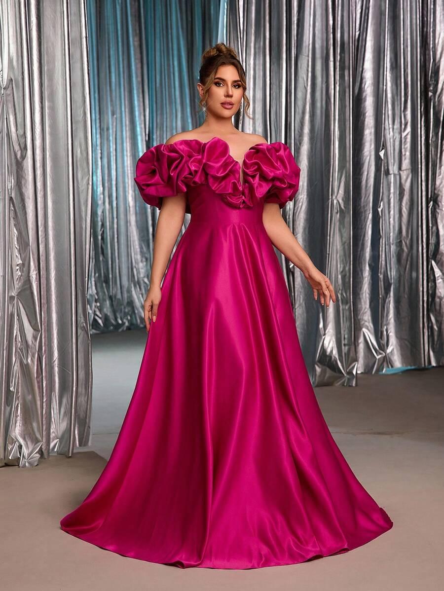 GLAMRAE RÓŻOWA MAXI SUKIENKA S06__52