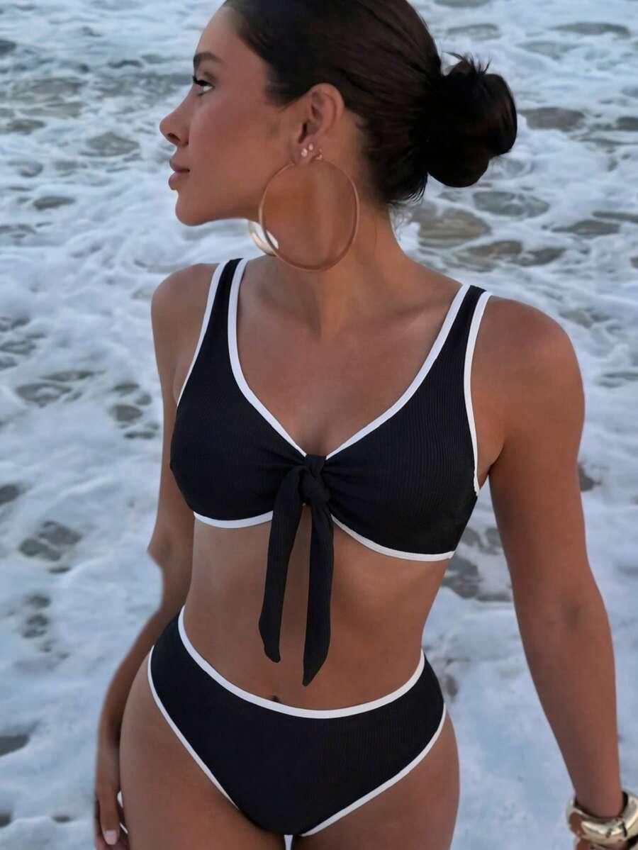 SHEIN DWUCZĘŚCIOWY STRÓJ KĄPIELOWY S09__S