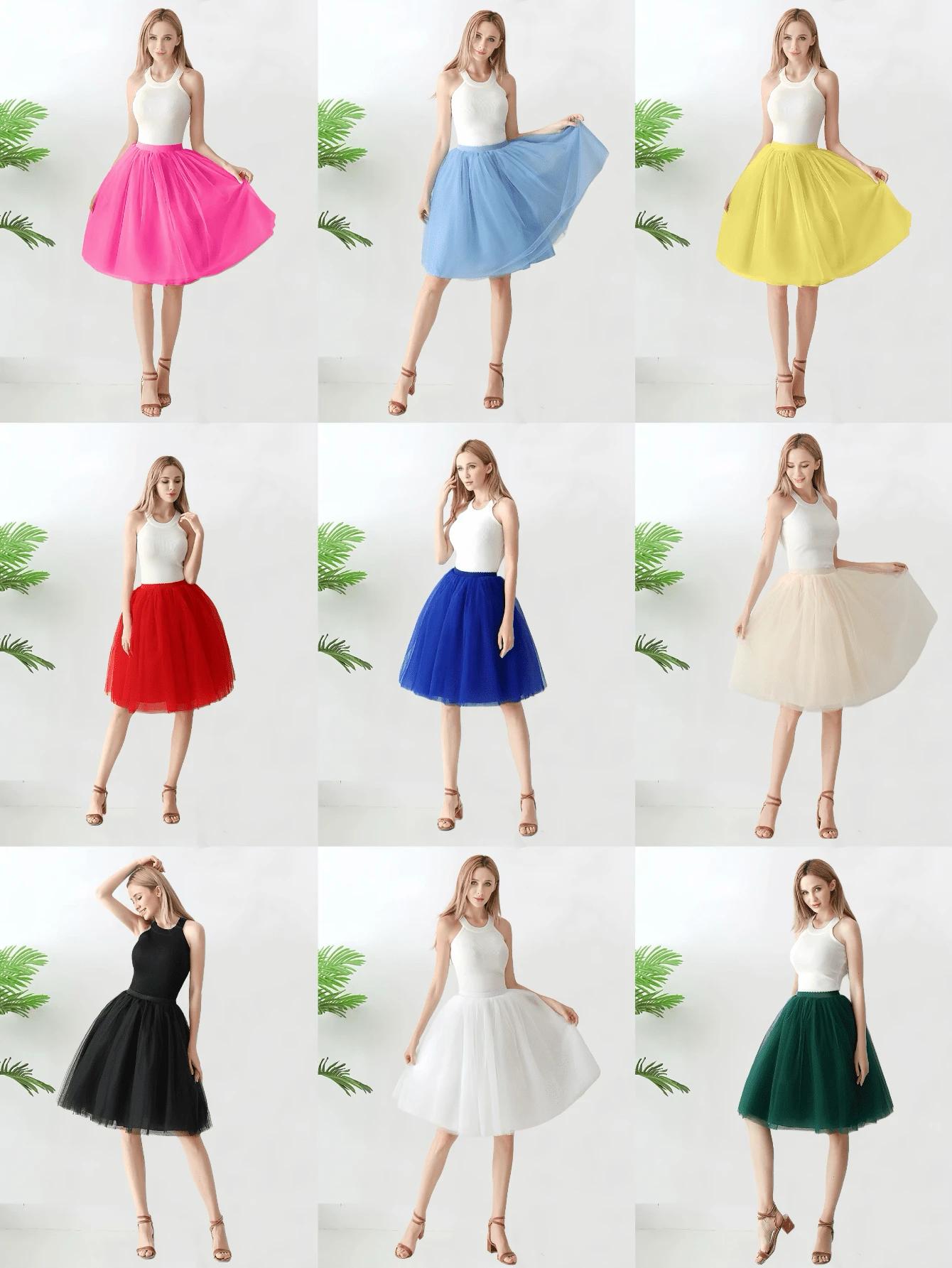 SHEIN RÓŻOWA SPÓDNICA TIUL S06__OS