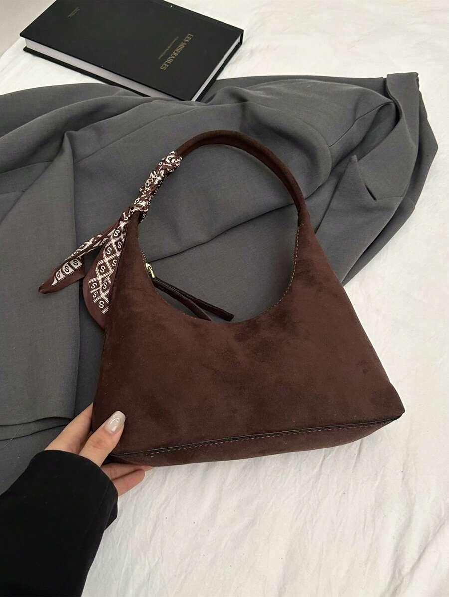 SHEIN BRĄZOWA TOREBKA ZAMEK S07__23X26
