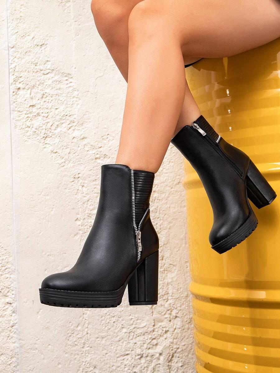 SHEIN CZARNE BOTKI OBCAS W01__38