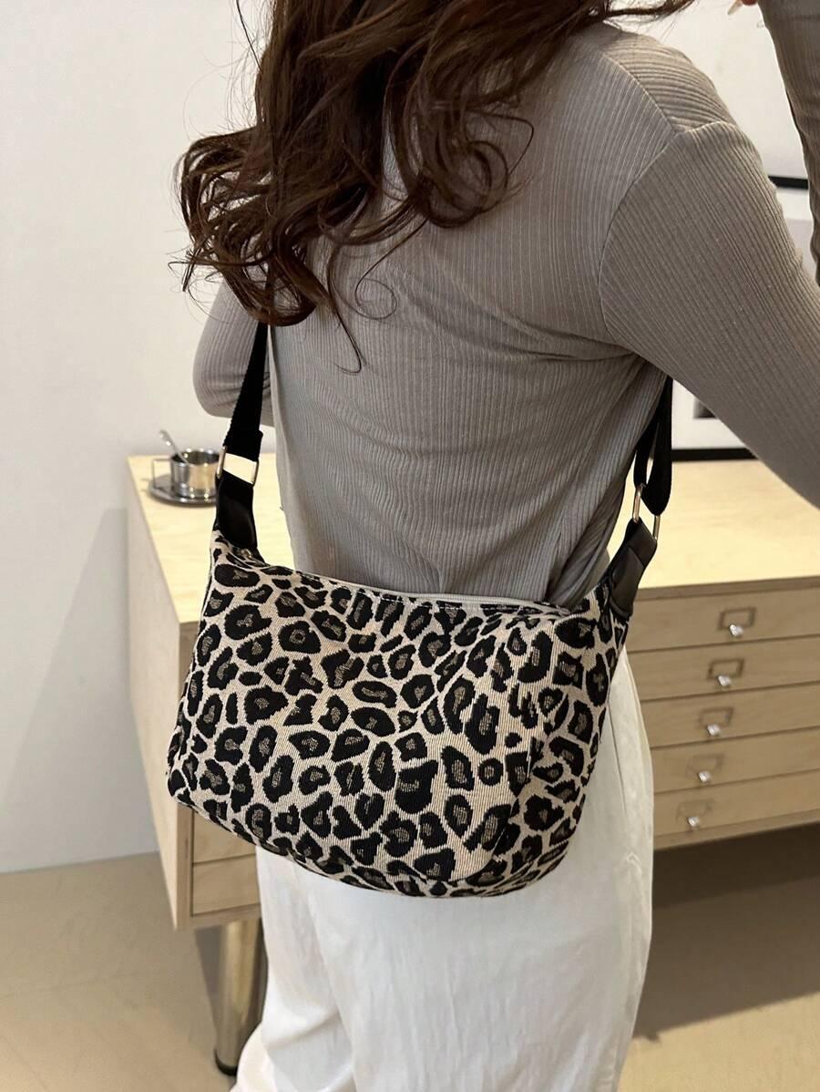 SHEIN TORBA NA RAMIE ANIMAL PRINT S07__9X19X27CM