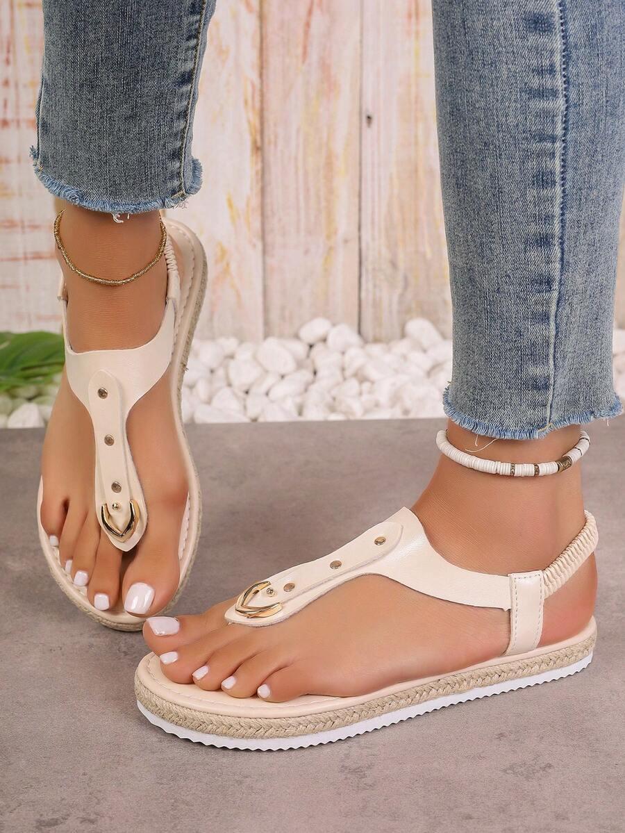 SHEIN BEŻOWE SANDAŁY CASUAL S06__40