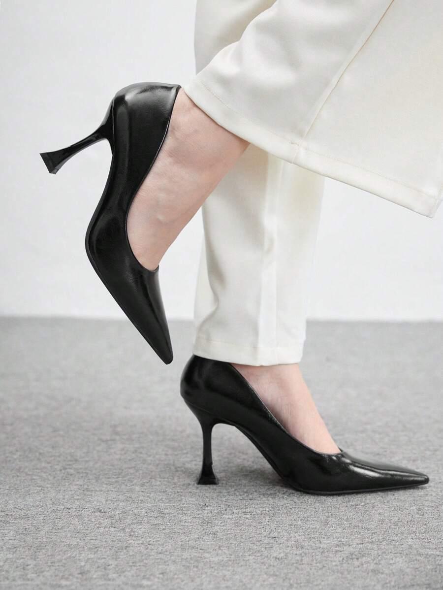 SHEIN CZARNE CZÓŁENKA SZPIC S06__42