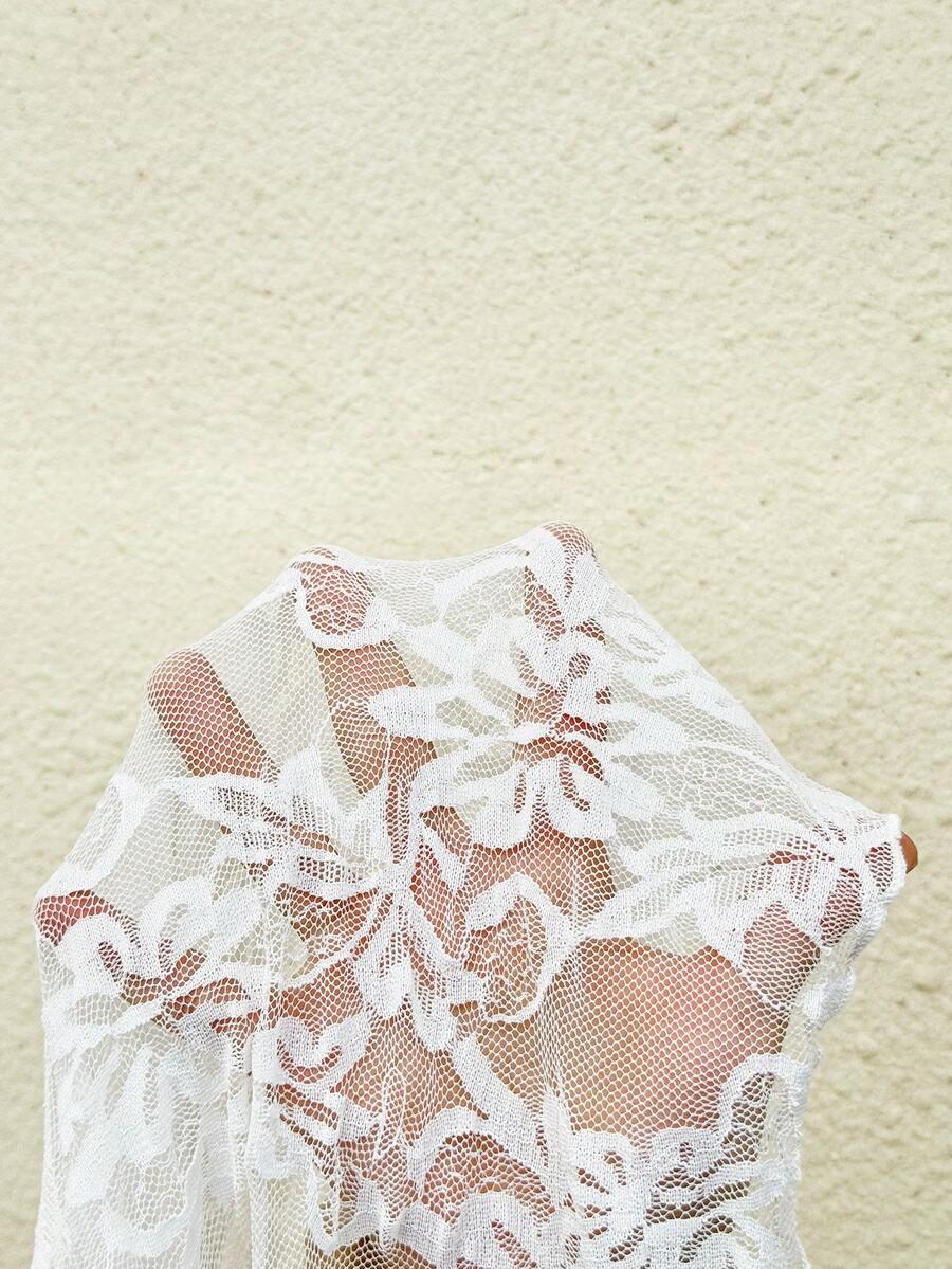 SHEIN BIAŁA CIĄŻOWA SUKIENKA S06__M