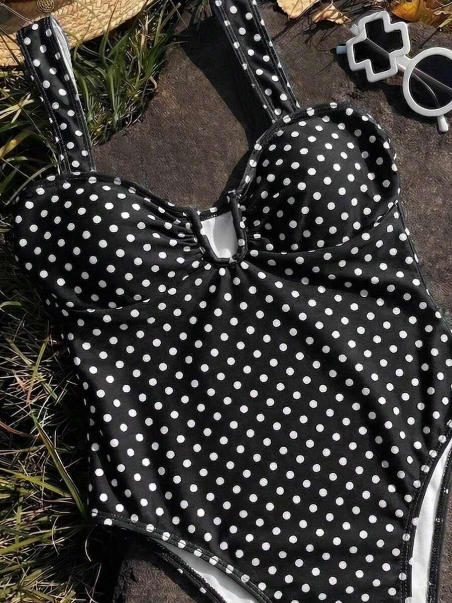 SHEIN JEDNOCZĘŚCIOWY STRÓJ KĄPIELOWY S09__L