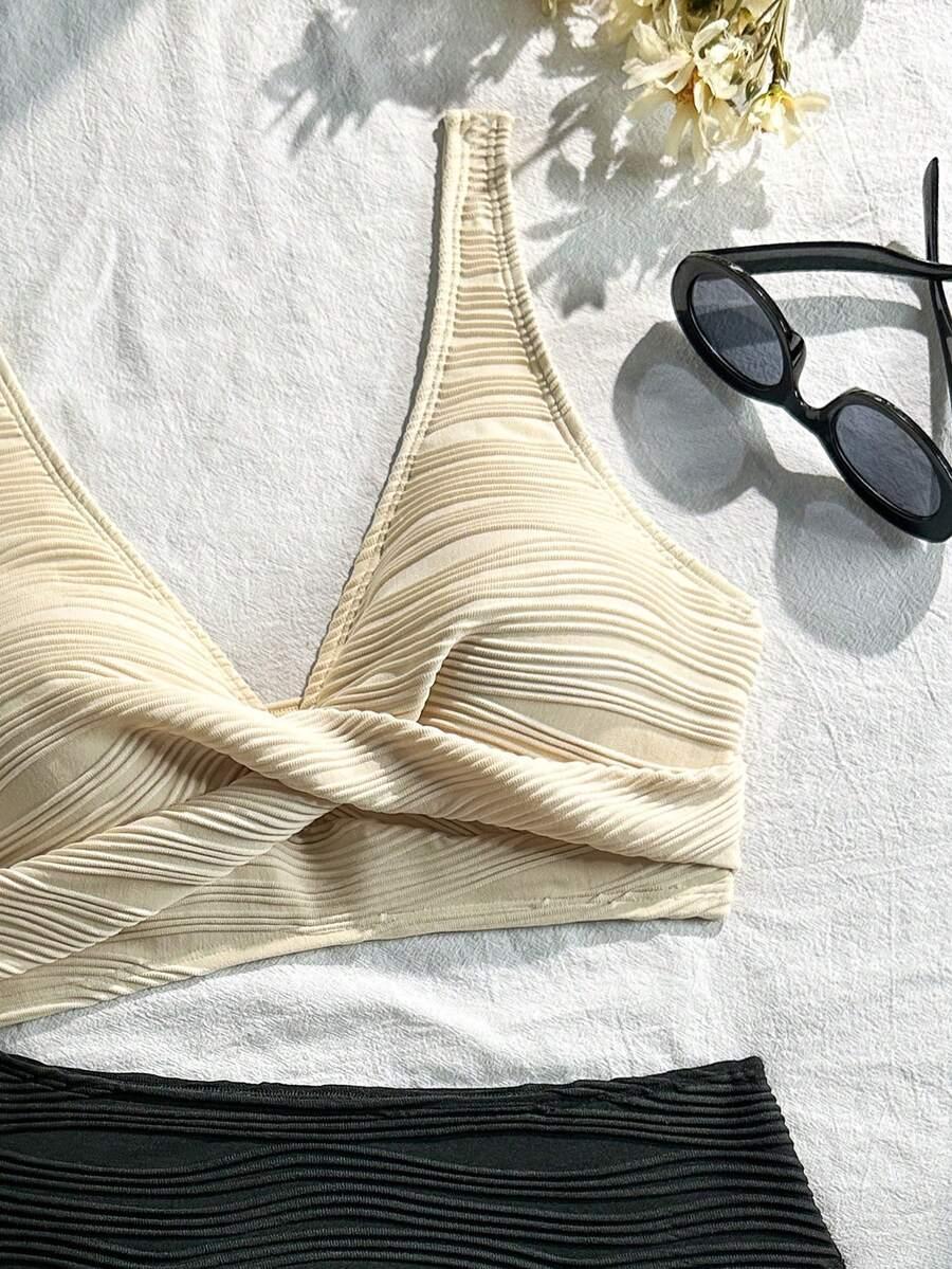 SHEIN DWUCZĘŚCIOWY STRÓJ KĄPIELOWY S09__M