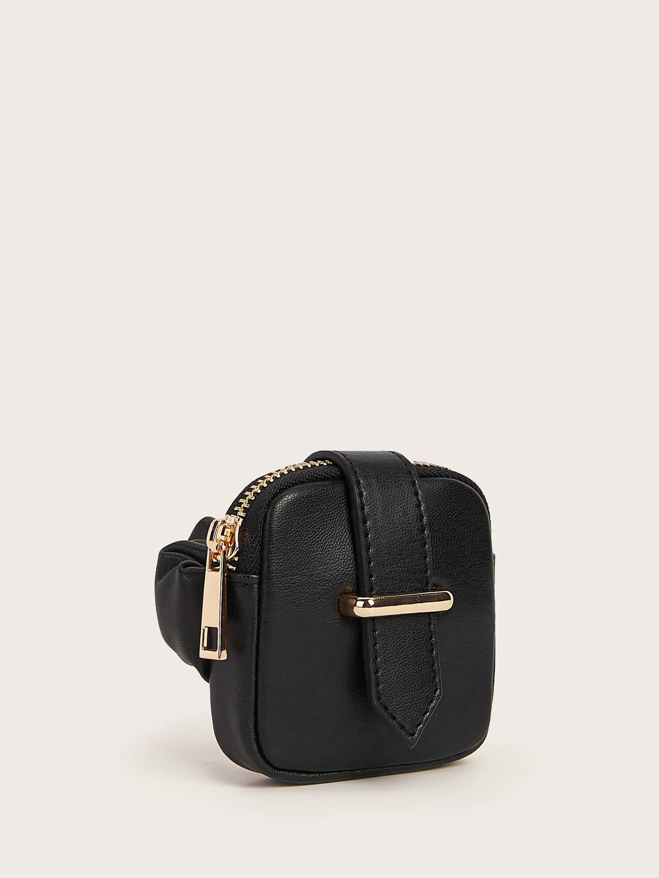 SHEIN CZARNY PORTFEL ZAMEK S07