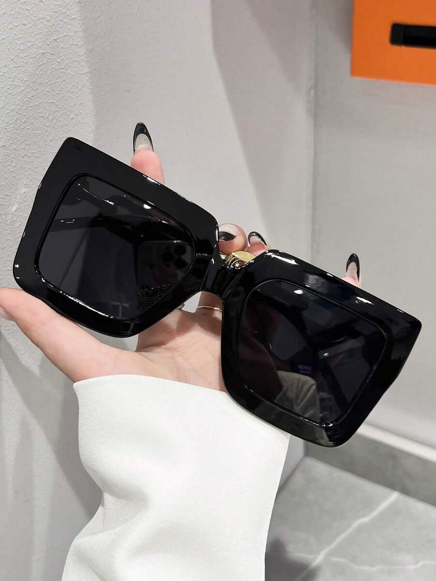 SHEIN CZARNE OKULARY PRZECIWSŁONECZNE S07