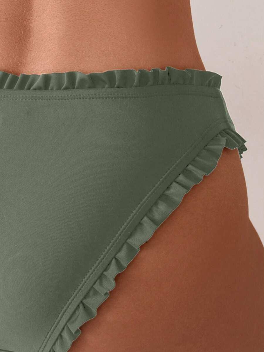 SHEIN ZIELONY DÓŁ OD BIKINI S06__M