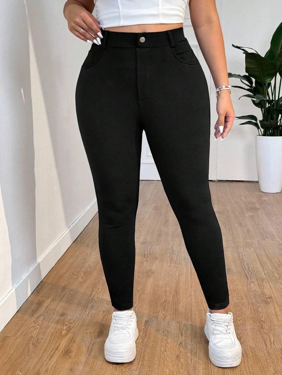 SHEIN CZARNE SPODNIE CASUAL S06__46