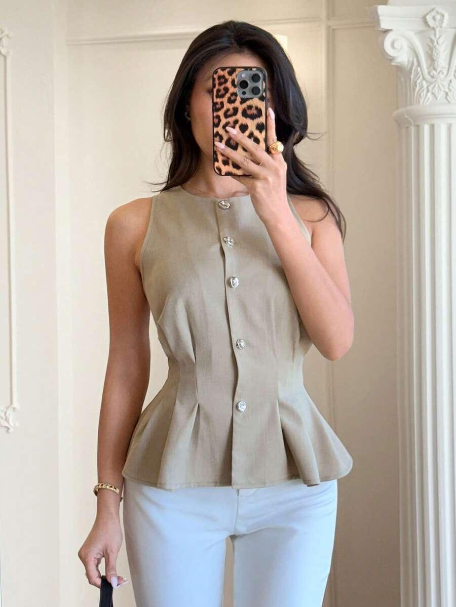 MODELYN BLUZKA BEZ RĘKAWÓW S09__S
