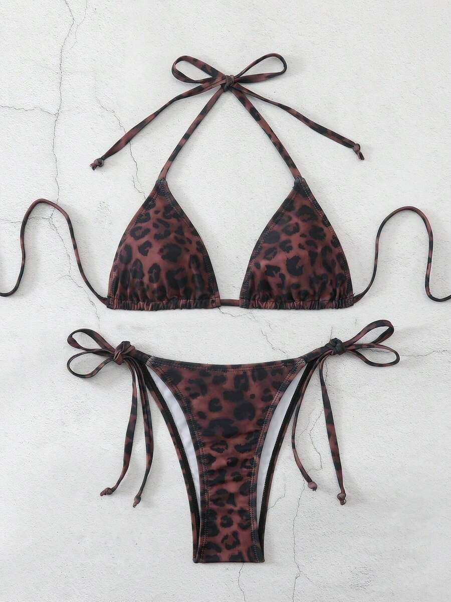 SHEIN DWUCZĘŚCIOWY STRÓJ KĄPIELOWY ANIMAL PRINT S09__S