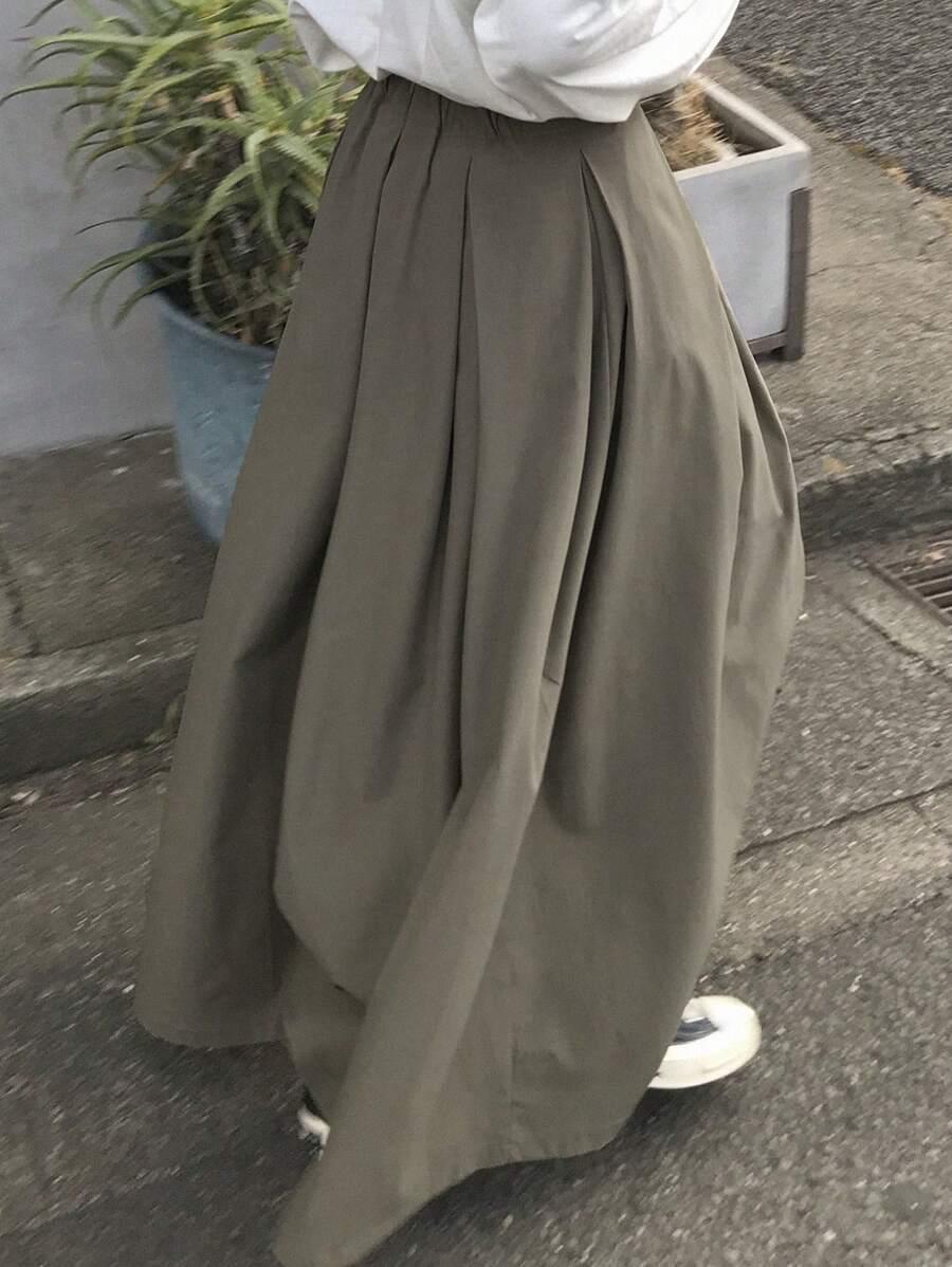 FRIFUL ZIELONA MAXI SPODNICA S06__L