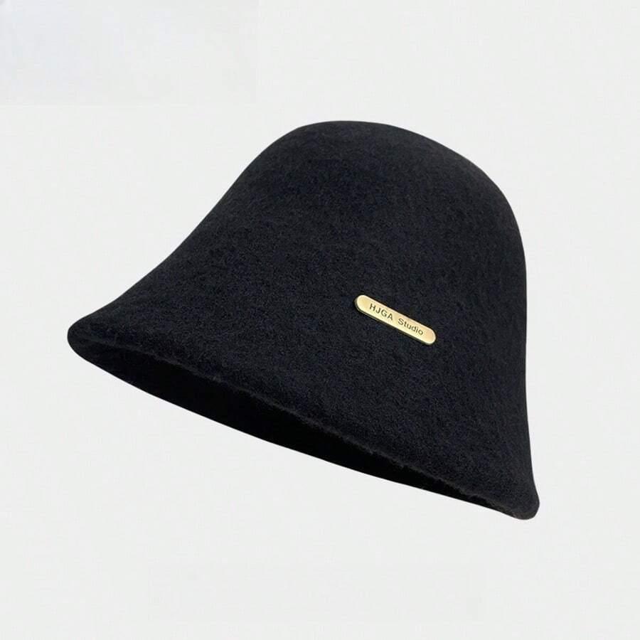 SHEIN BORDOWA CZAPKA Z DOMIESZKĄ WEŁNY W01__58