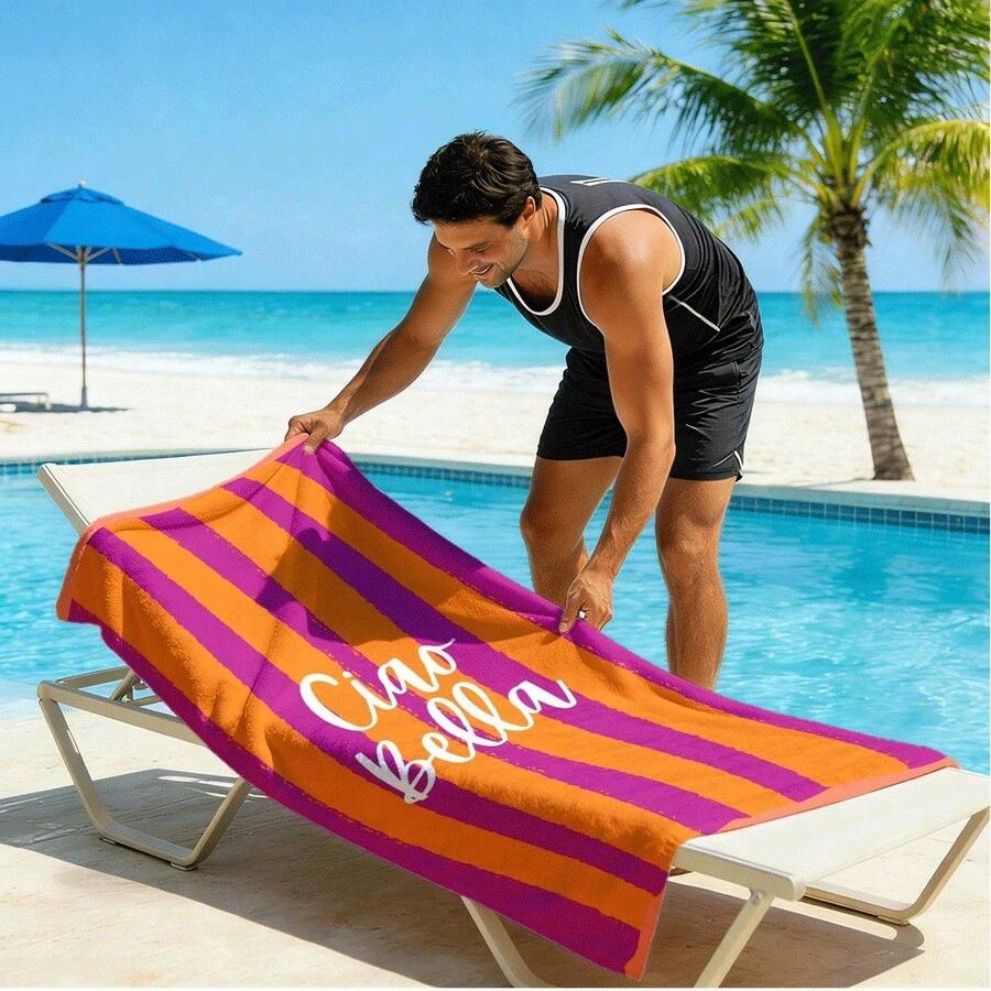 SHEIN RĘCZNIK PLAŻOWY WZÓR S07__80X160