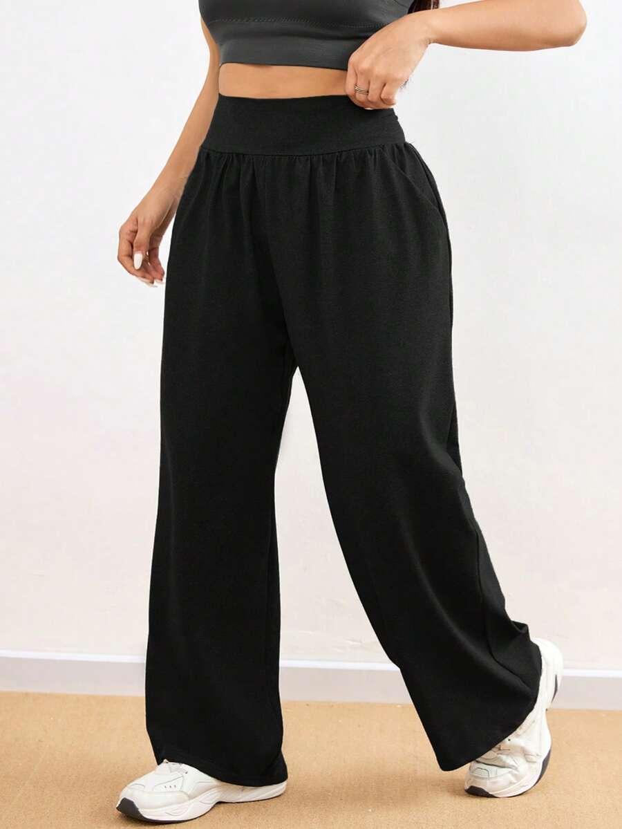 SHEIN CZARNE SPODNIE PROSTE NOGAWKI S06__48