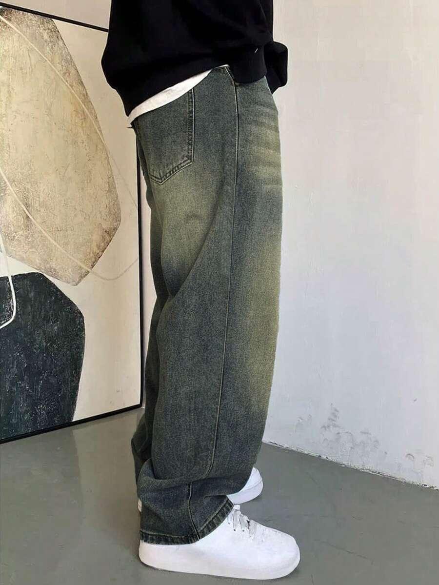 SHEIN SZEROKIE SPODNIE JEANS S06__XL