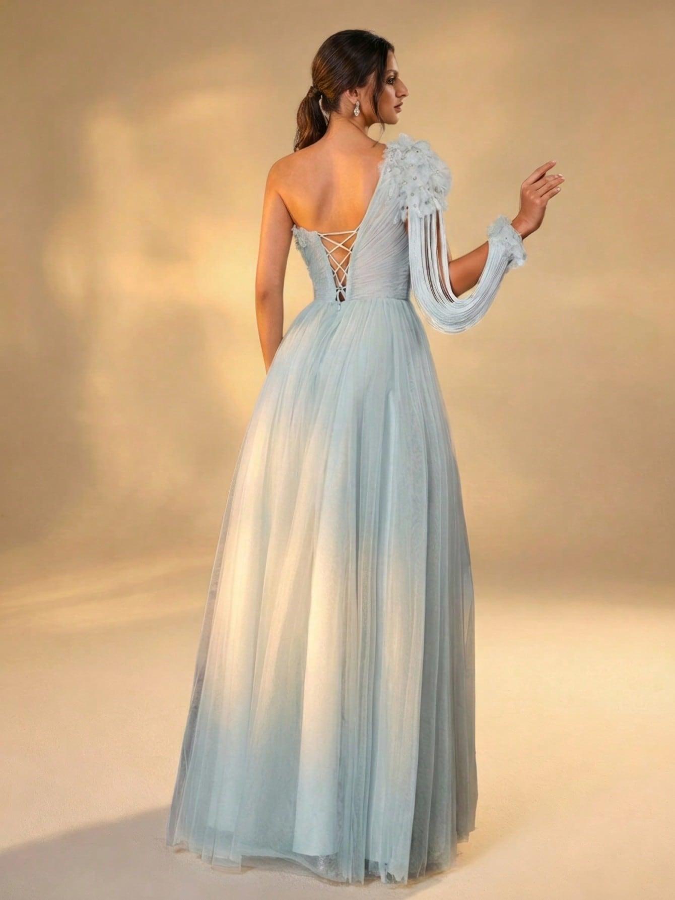 SHEIN NIEBIESKA SUKIENKA MAXI S06__XXL