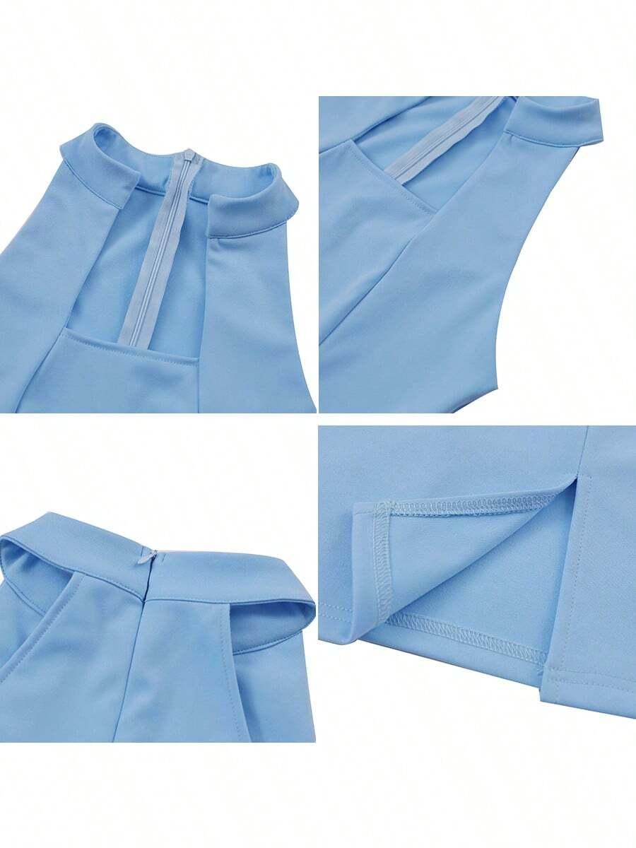 SHEIN NIEBIESKA MINI SUKIENKA S06__L