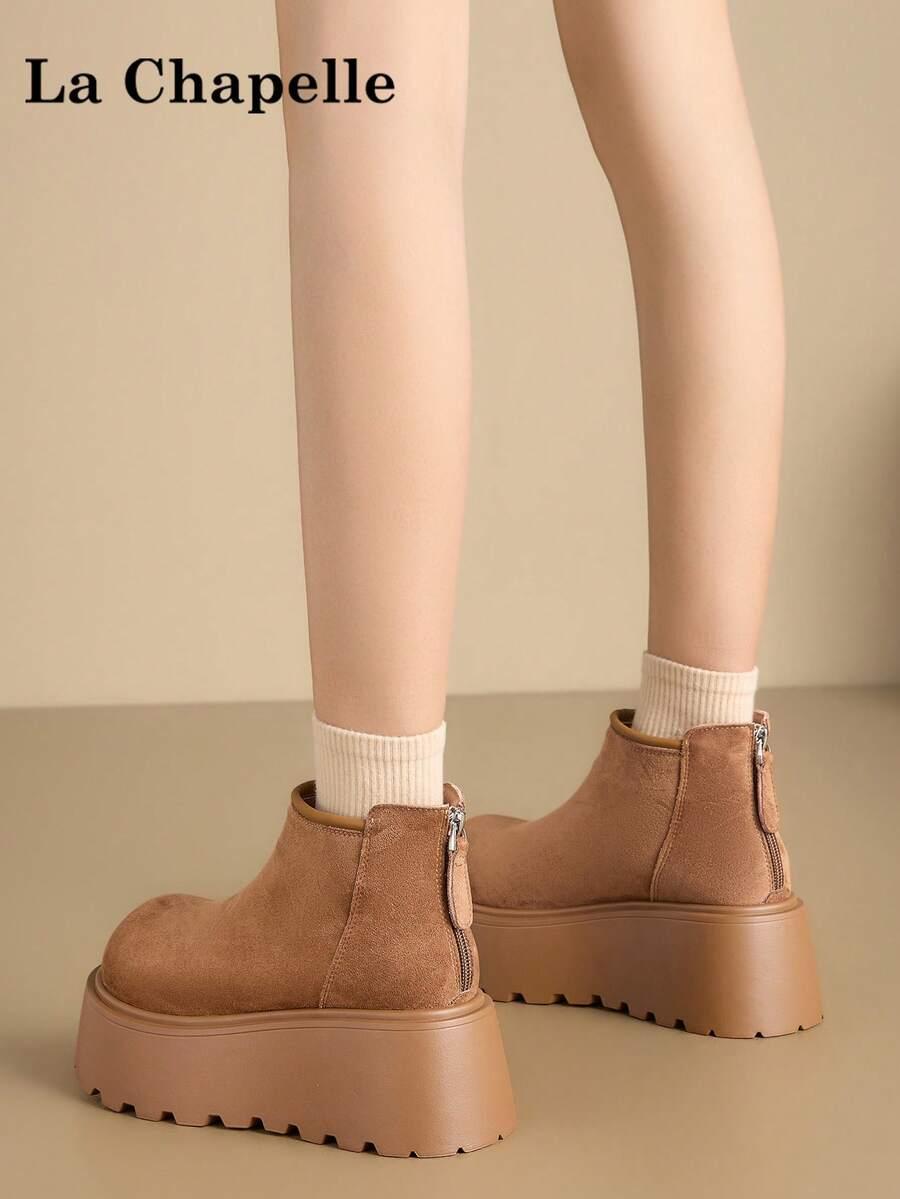 SHEIN BRĄZOWE BOTKI ZAMEK W01__37,5