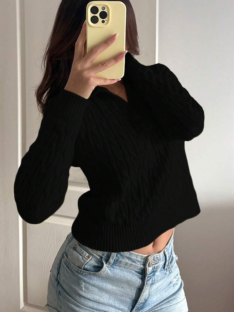 AUTUMINA CZARNY SWETER CASUAL S06__S
