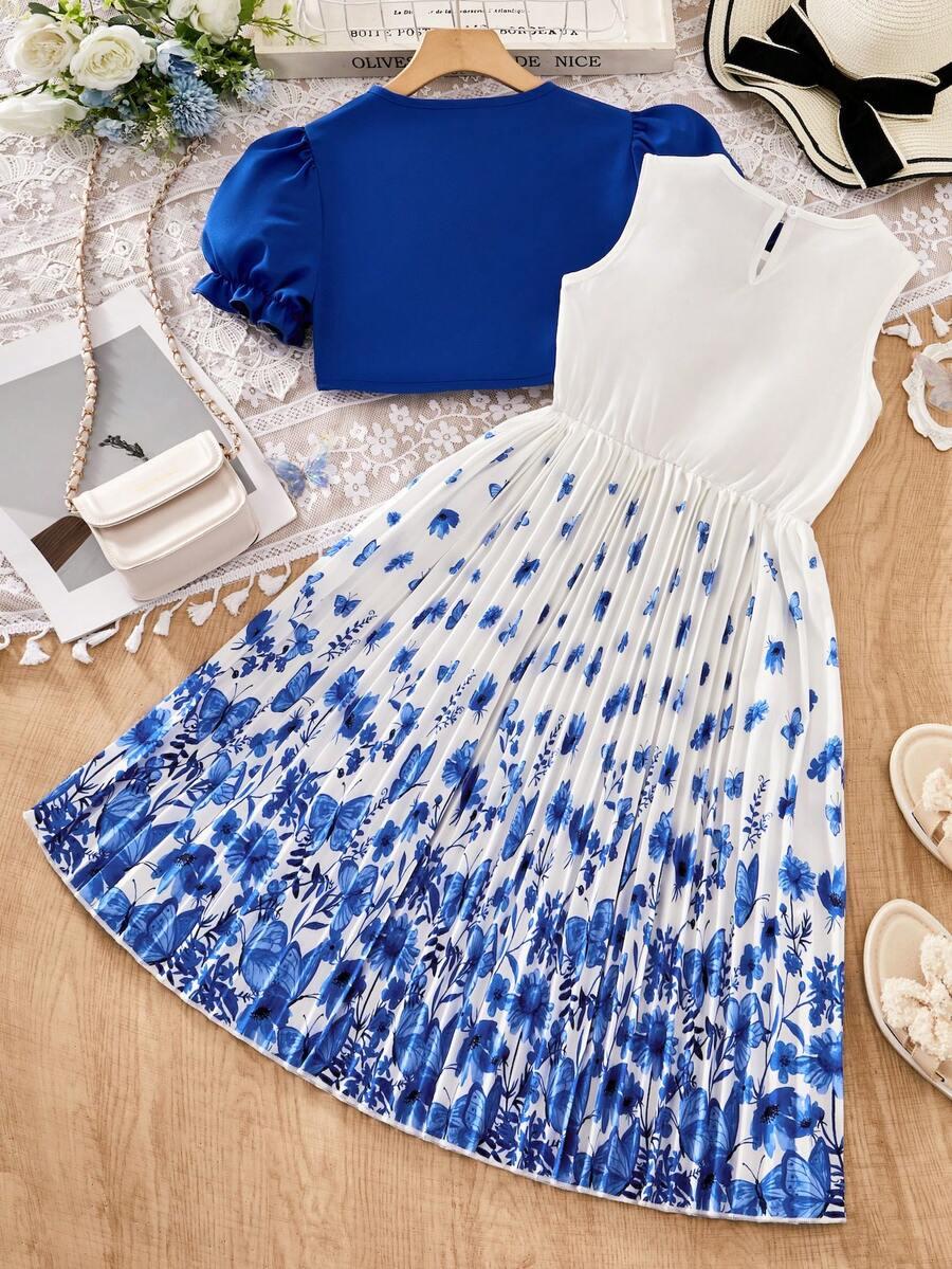 SHEIN SUKIENKA BOLERKO KOMPLET S06__140-146