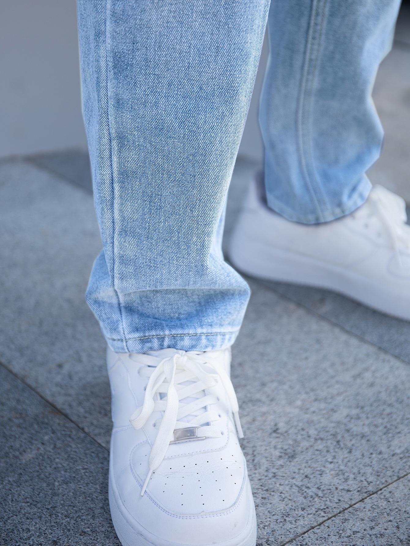 SHEIN NIEBIESKIE SPODNIE JEANS S06__S