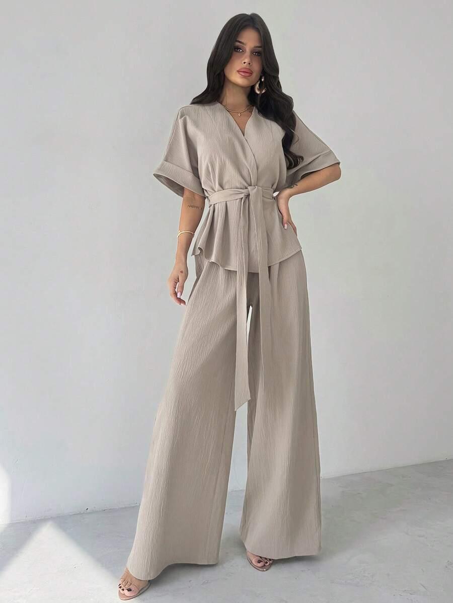 SHEIN BLUZKA SPODNIE KOMPLET S06__L