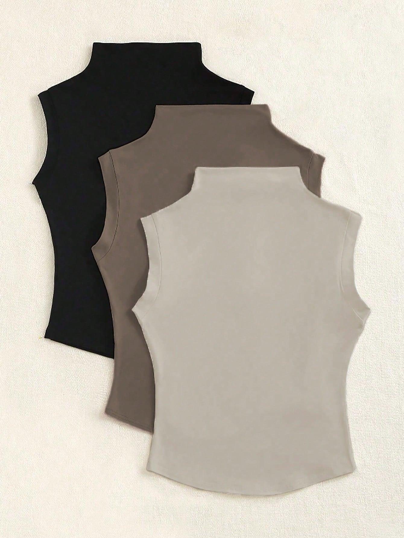SHIEN KLASYCZNY TOP STÓJKA 3-PACK S06__L