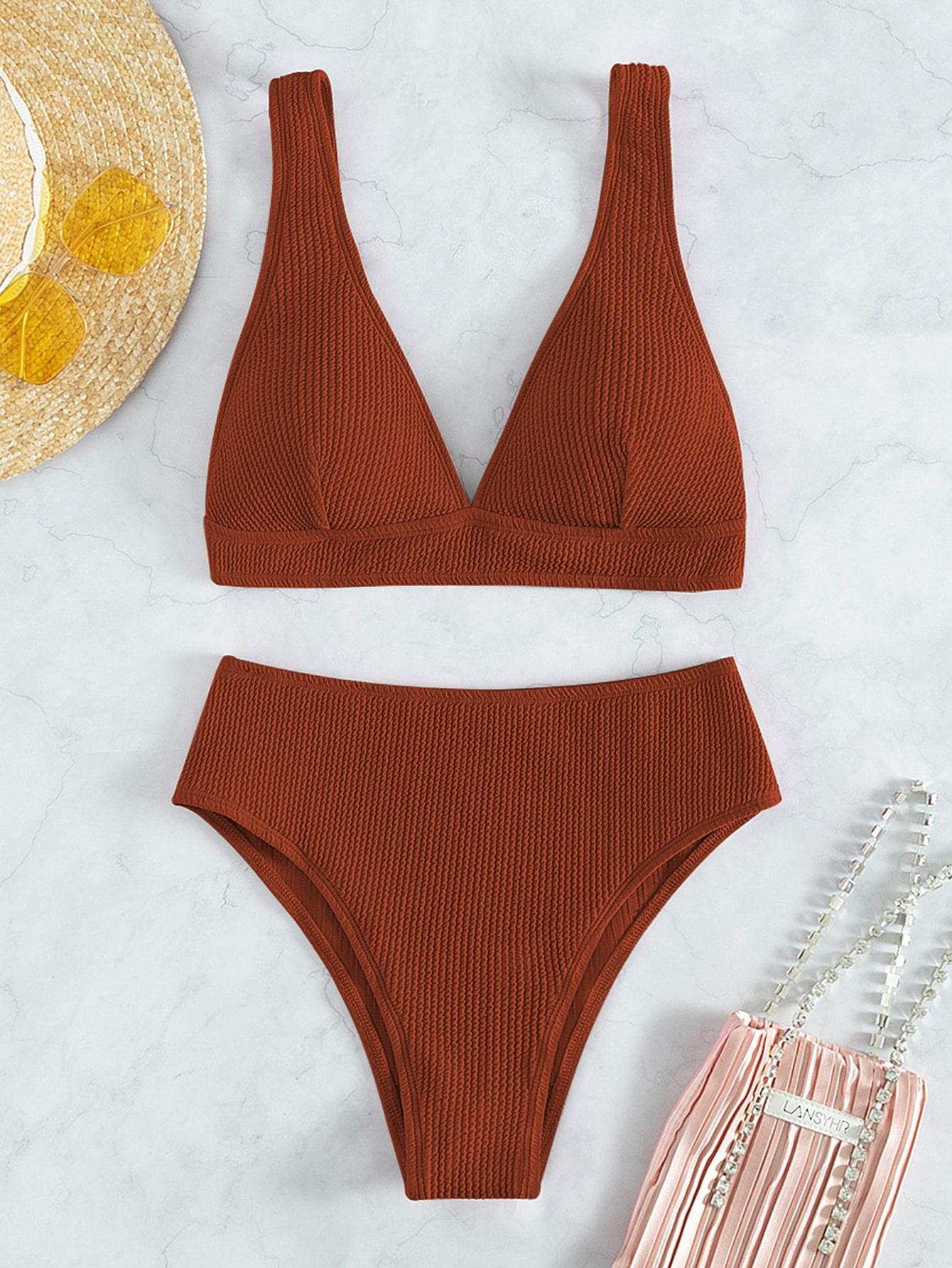 SWIM BASICS DWUCZĘŚCIOWY STRÓJ KĄPIELOWY TEKSTURA S09__S