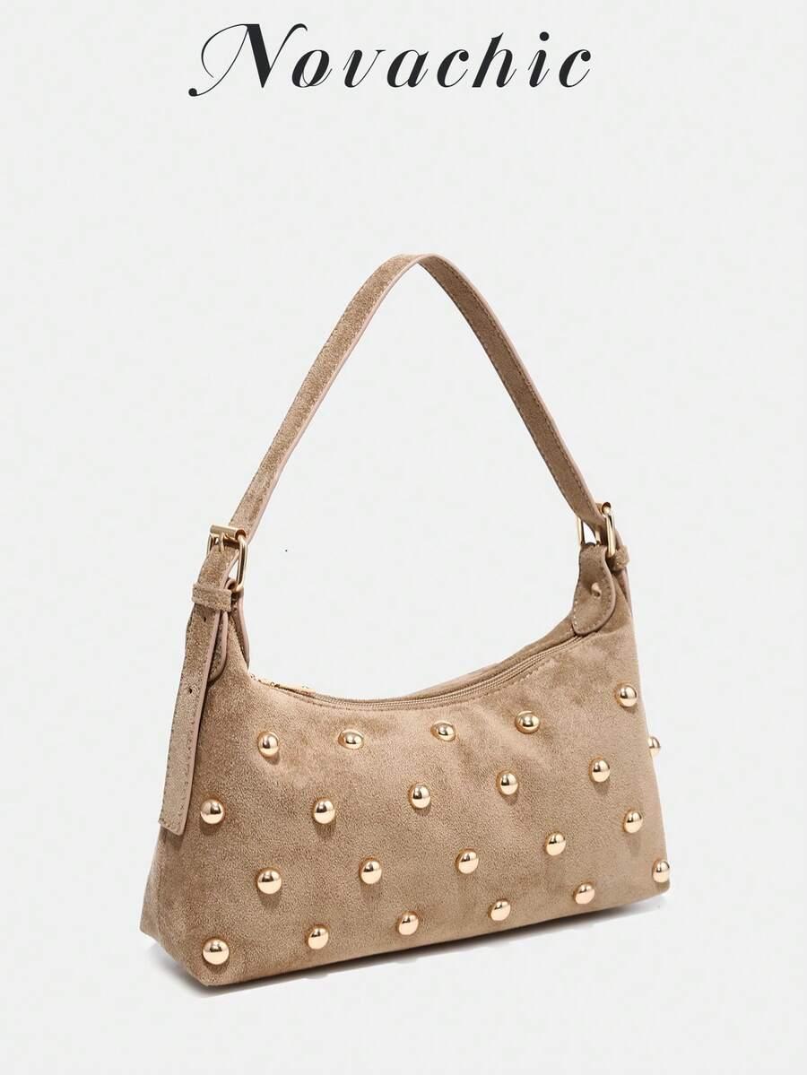 SHEIN BEŻOWA TOREBKA NA RAMIĘ S07__29X17CM
