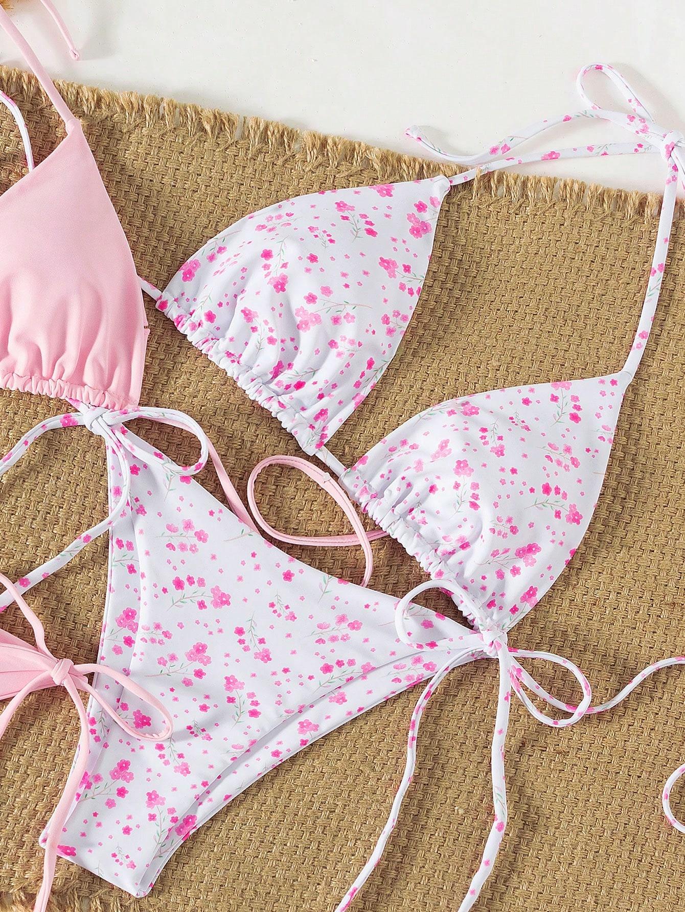 SHEIN DWUCZĘŚCIOWY STRÓJ KĄPIELOWY 2-PACK S09__M
